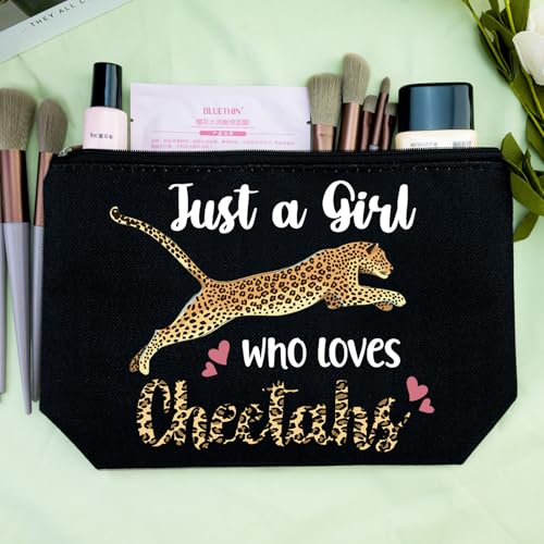Cheetah Makeup Bag Cheetah Print Gifts for Women Girls Daughter Sister Bestie Cosmetic Bag Small Makeup Pouch