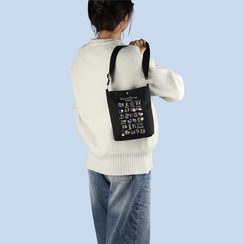 MNIGIU Physical Therapy Tote Bag PT Handbag P-T Appreciation Gift PTA Gift PT G-ift Occupational Therapist Graduation g-ift (PTBlack)