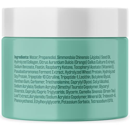 Stretch Mark Cream Infused with Collagen & Stem Cell Maternity Skincare Oil Removes Stretch Mark Prevention & Scar Remover Lotion Green Tea Extract & Raspberry Ketones, 2oz by M3 Naturals