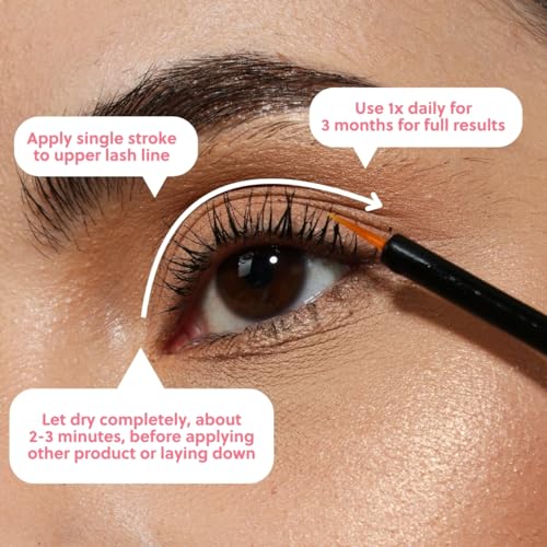 ForChics 2 in 1 Lash and Brow Growth Serum - Hormone-Free Enhancer for Thicker, Longer Lashes and Brows in 2 Weeks - Organic, Vegan and Gentle