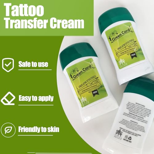 2pcs Tattoo Transfer Gel, Urknall Professional Stencil Gel Safe and Long-Lasting Tattooing Stencil Stick Creams for Body Art Makeup Transfering Soap Paste For Tattooing Supplies