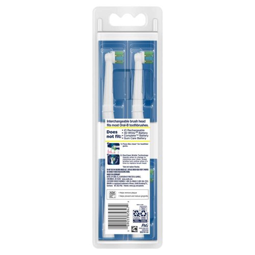 Oral-B Floss Action Replacement Brush Heads for an Oral-B Electric Toothbrush, Pack of 4