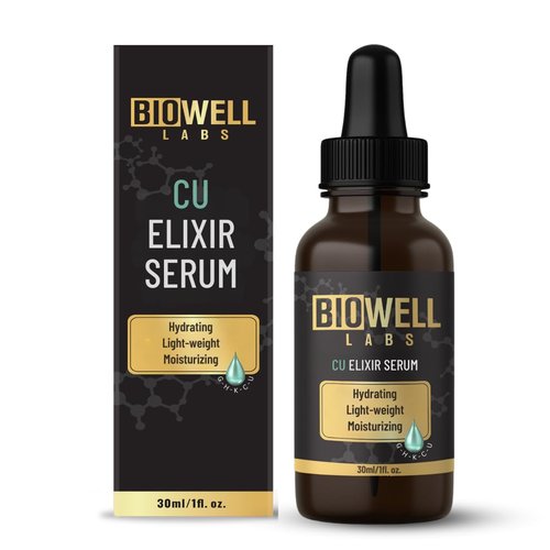 BioWell Labs CU Elixir Serum – Moisturizing and Hydrating Neck & Face Elixir | Daily Use Formula for Smooth, Radiant Skin