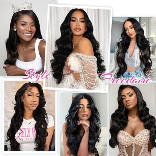30 Inch 13x6 Lace Front Wigs Human Hair 200% Density Body Wave Human Hair Wig Hd Transparent Lace Frontal Glueless Wigs For Women