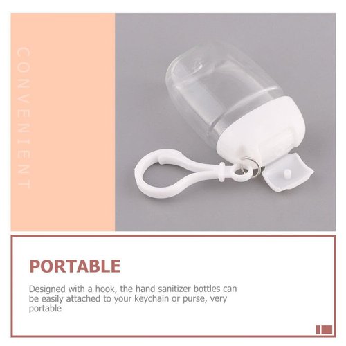 minkissy 27PCS 30ML Travel Size Clear Bottle with Keychain Bulk Plastic Pump Bottles with Flip Cap Leakproof Refillable Bottles Empty Shampoo Bottle for Liquid Travel Lotion