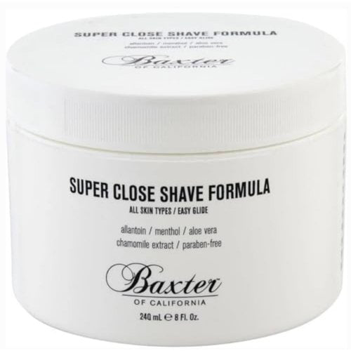Baxter of California Super Close Shave Formula for Men | Easy Glide| Soothing Formula | Tea Tree Oil, Witch Hazel & Peppermint | 8 oz