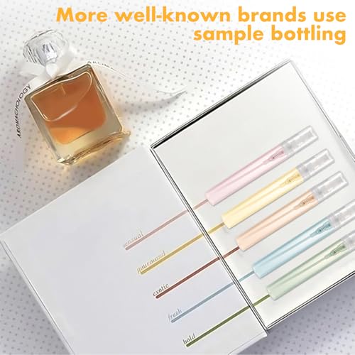 Mini Perfume Sample Bottles, 10 Pack 5 ml Plastic Small Perfume Spray Bottle, Fine Mist, Portable Perfume Travel Refillable Bottle, 2025 Upgraded atomizer sprayer for perfume, Clear