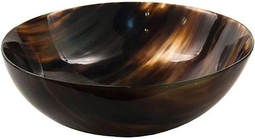 Parker Genuine Ox Horn Palm Lathering Shave Bowl – Handcrafted Natural Horn Bowl for Wet Shaving & Shave Soap Lather Mixing