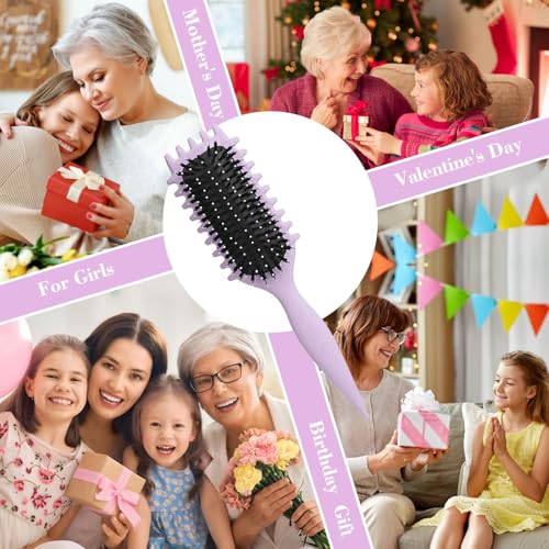 Curly Hair Brush,2025 Curly Hair Products Curl Defining Brush, Bounce Defining Hair Shaping for Women Men