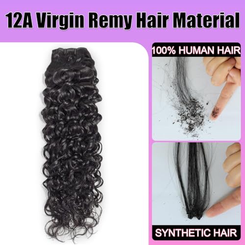 Water Wave Human Hair Bundles 30 Inch 12A Double Weft Wet and Wavy Bundles Human Hair Raw Bundles Human Hair Quick Weave Hair Bundles Natural Black