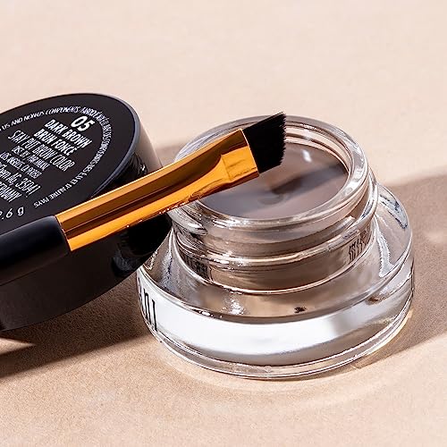 Milani Stay Put Brow Color - Dark Brown (0.09 Ounce) Vegan, Cruelty-Free Eyebrow Color that Fills and Shapes Brows¡¦