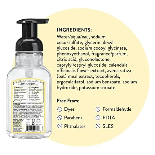 J.R. Watkins Foaming Hand Soap with Pump Dispenser, Moisturizing Foam Hand Wash, Alcohol-Free, Cruelty-Free, Lemon, 9 fl oz, 3 Pack