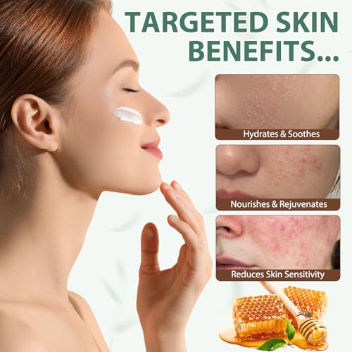 Beef Tallow for Skin, Beef Tallow and Honey Balm, 100% Grass-Fed Pure Beef Tallow, Honey & Beeswax, Suitable For Dry & Aging Skin 120G /4.2OZ, Skin-Friendly Formula