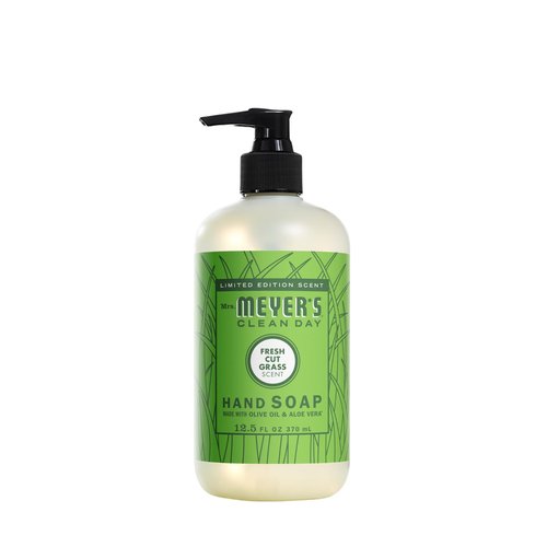 Mrs. MEYER'S Fresh Cut Grass Liquid Hand Soap, 12.5 FL OZ (Pack of 4)