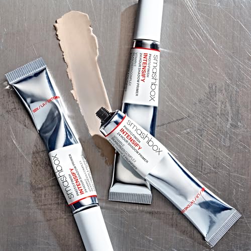 Smashbox Photo Finish Intensify 24 Hour EyeShadow Primer | Nourishing, Long Lasting + Vitamin E for Eyeshadow Makeup, 0.34 Fl Oz