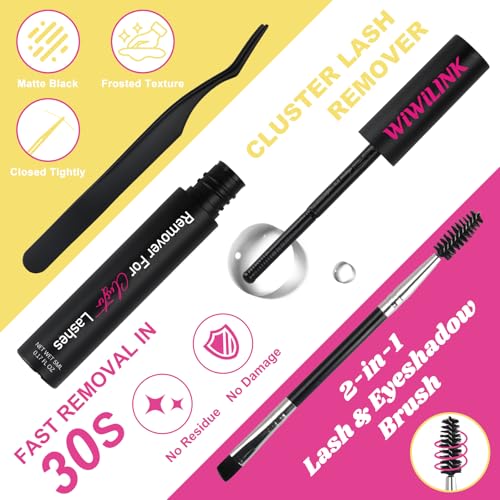 Lashes California Sunset Kit Manga Lash Clusters Kit 8-18mm Wispy Eyelash Clusters DIY Lash Spikes Waterproof Anime Extension 0.3mm Ultra-Thin Band Individual Cluster Eyelash Extensions Kit