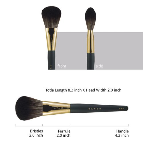 SOO ADOR okhee Shading Brush SUN01 – Square-Shaped Tool for Natural & Seamless Contouring | Designed by K-Pop Makeup Artist Seo Ok