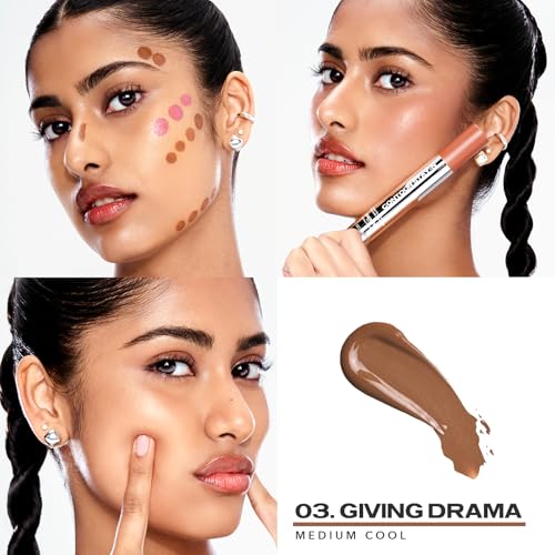 Sacheu Liquid Contour STAY-N Long Wear Cream Contour Makeup ? Long Lasting, Blendable, & Lightweight Formula ? Vegan & Cruelty-free, Giving Drama