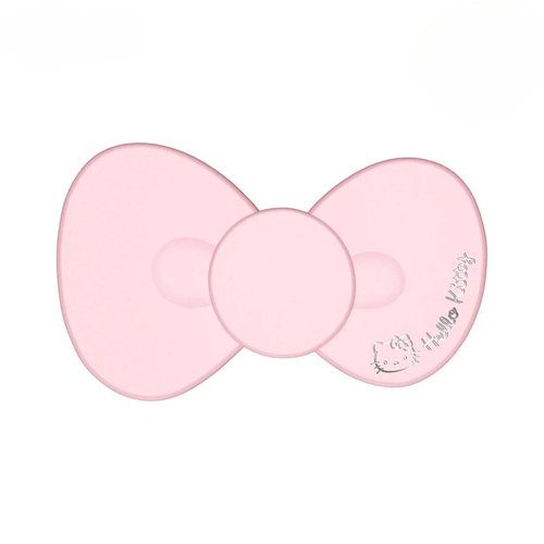 Impressions Vanity Hello Kitty Bow LED Compact Mirror, Double Sided Cute Travel Makeup Mirror, Soft Touch Button with Slide Down Auto Shut Off (Large)