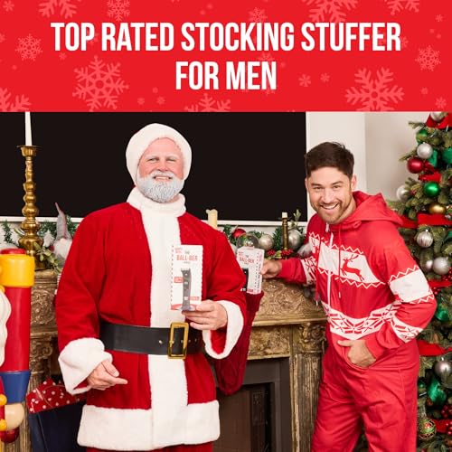 HAPPY NUTS The Ballber Pro Electric Groin & Body Hair Trimmer for Men - Mens Body Groomer Kit for Privates - Waterproof Shaver for Hard to Reach Areas