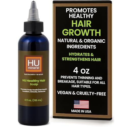 Healthy Hair Oil & Scalp Oil ? Hair Oils for Hair Growth with Organic Coconut Oil, Peppermint, Tea Tree, Jojoba, Rosemary for Hair Growth & Lavender Oil ? 4 oz