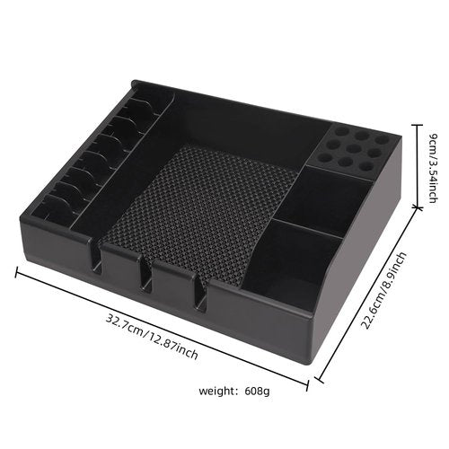 Barber Clippers Tray Station Hair Trimmer Holder Multifunctional Razors Case Stylist Hairdressing Combs Clips Scissors Holder(12.87" X 8.9")