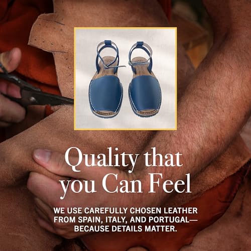 The Spanish Sandal co Classic Ankle Strap Sandals for Women, Dressy, Soft Leather, Removable Ankle Strap Flats for Women, Casual Flat Sandals