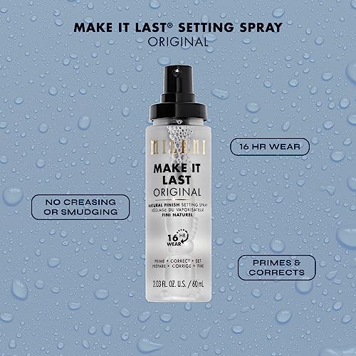 Milani Setting Spray + Primer, Make It Last Original - Natural Finish with Niacinamide for Hydration, Setting Spray for Makeup and Face Primer, 3-in-1 Prime + Hydrate + Set, 2.03 Fl. Oz - 2 Pack