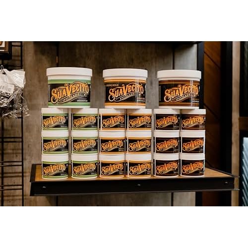 Suavecito Pomade For Men - Medium Hold Shine Water Based oz Pack Wax Like Flake All Day Hair Free Gel Hairstyles Easy To Wash Out