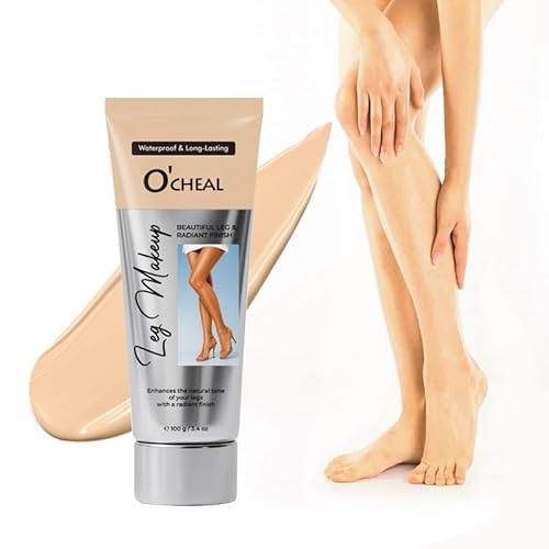 O¡¯CHEAL Waterproof Leg Makeup Cream, No Transfer Tattoo Cover Up&Scar Concealer, Long Lasting Body Foundation for Flawless Skin, Leg Varicose Vein Cover Up, Suitable All Skin Tones (Nature)