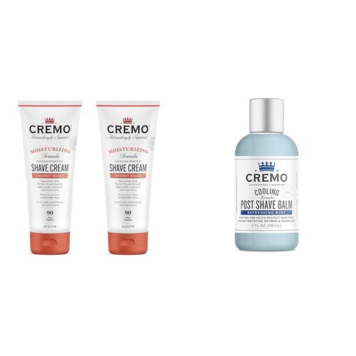Cremo Coconut Mango Moisturizing Shave Cream, Astonishingly Superior Ultra-Slick Shaving Cream & Cooling Formula Post Shave Balm, Soothes, Cools And Protects Skin From Shaving Irritation