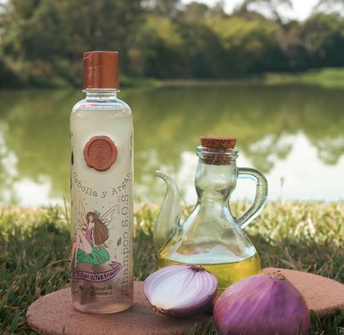 RITUAL BOTANICO | Onion Shampoo - Con Activo de Crecimiento Acelerado del Cabello | Ultrareparador S.O.S. Shampoo de Cebolla y Argán - Engrosamiento, Brillo y Suavidad 400ML