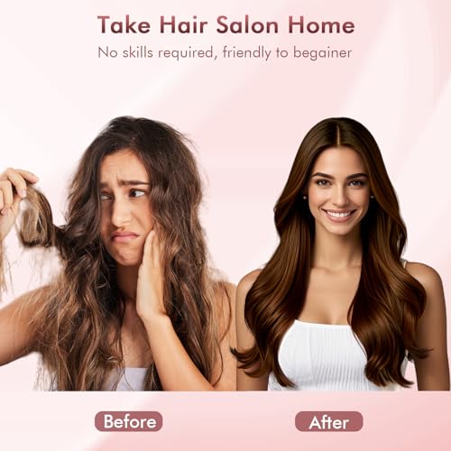 Blow Dryer Brush Hair Straightener: High Speed Hot Air Styler 110,000 RPM for Fast Drying Straightening Volumizing, One Step Volumizer with PTC Smoothing Comb Negative Ion for Silky Frizz-Free (Grey)