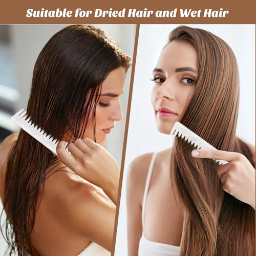 Luxshiny Acetate Women Wide Tooth Comb: Detangling Comb Large Toothed Hair Widetooth Shower for Pocket for Thick Curly Wet Hair
