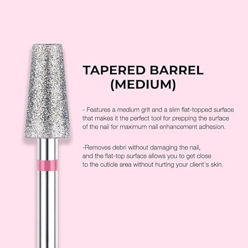Kiara Sky Cuticle Bit Bundle - 6 Piece Set | Diamond Cuticle Drill Bits