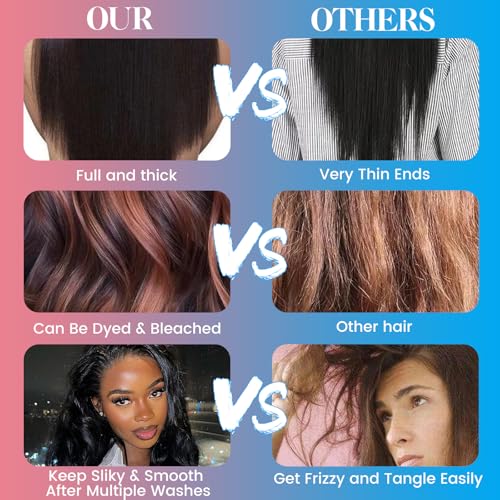 Body Wave Bundles Human Hair 12A Brazilian Human Hair Bundles Quick Weave Hair Extensions Natural Black 16 18 20 Inch