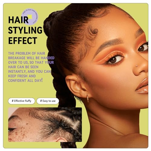 BestLand Double-Head Hair Finishing Stick ? Non-Greasy Flyaway Tamer with Mascara Brush & Comb Tip, Styling Gel Wax Stick for Bangs & Baby Hair Control