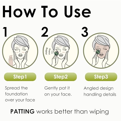 5Pcs Makeup Sponge For Foundation Concealer And Powder, Latex Free Blender Sponge For Natural And Easy Makeup Soft Long-lasting And Beginner-friendly, Green, Medium
