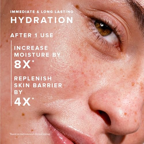 Farmacy Ceramide Face Moisturizer - Honey Halo Hydrating Facial Moisturizer for Dry Skin - Plumps, Soothes + Restores Skin with Potent Ceramides + Buckwheat Honey for a Dewy, Healthy Glow (100ml)