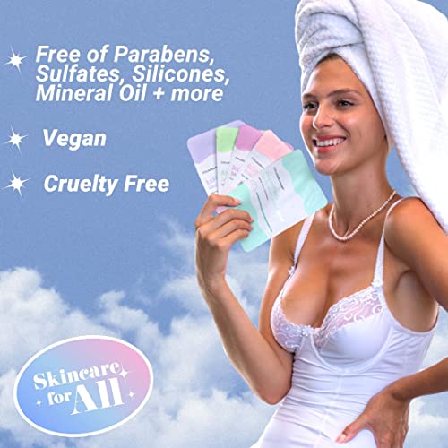 Exfoliating Face Masks (10-Pack) Korean Skincare Infused with Exfoliating Collagen, AHA, Glycolic Acid, BHA, Niacinamide & Ceramide - Revitalizing Solution for Smooth, Radiant Skin
