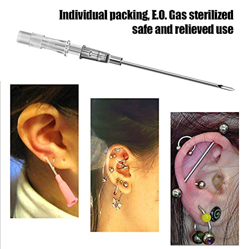 combofix 20G IV Catheter Piercing Needles - 6pcs Piecring Needles Catheter Hollow Needles for Ear, Nose, Navel, Nipple, Lip - Professional Quality for Piercing Tool Supplies£¨20G