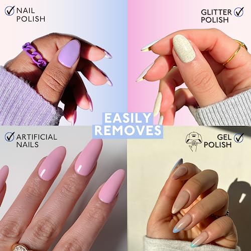 Eternal 100% Pure Acetone- Acetona pura ? Quick Professional Ultra-Powerful Nail Polish Remover for Natural, Gel, Acrylic, Shellac Nails and Dark Colored Paints (8 FL. OZ.)