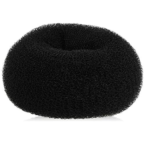 Diane Jumbo Hair Donut, Black, 5.5"