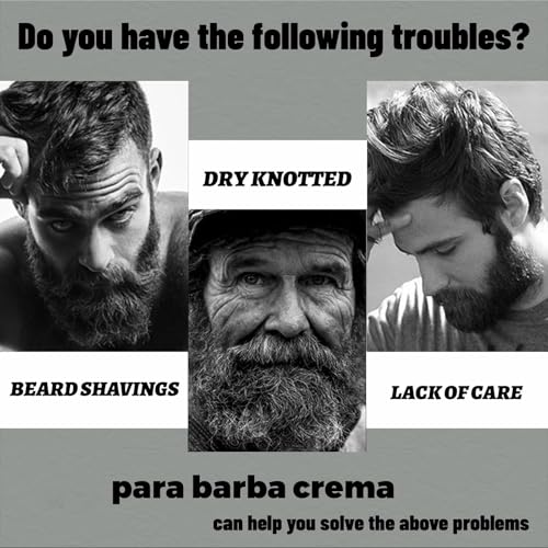 Para Barba, Crecimiento De Barba Para Hombre, Estimulante De Barba, Estimulante De Barba Ultra Potente, Balsamo Negro Moisturizes Strengthens Barba for Mens (2PCS)