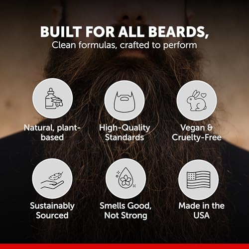 Detroit Grooming Co. Beard Butter for Men | Softens, Thickens & Hydrates with Safflower Oil & Shea Butter | Black Scent, 4oz