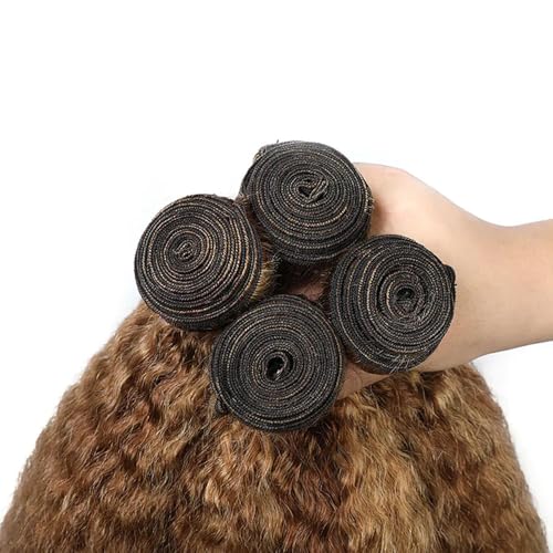 24 24 24 Inch P4/27 Highlight Blonde Bundles Human Hair Brown Kinky Straight Same Length 3 Bundles Brazilian Virgin Remy Human Hair Extensions