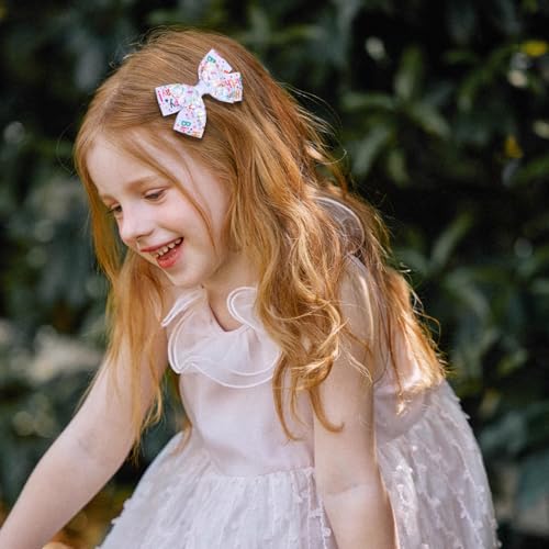 3" Happy Birthday Hair Bow for Baby Girls 1 2 3 4 5 6 Years Glitter Sprinkle Decorations Confetti Ice Cream Party Pink Dress Accessories Gift for Toddlers Teens Kids Her Birthday