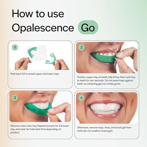 Opalescence Go 15% Mint - Prefilled Teeth Whitening Trays - 4 Treatments (3 Packs) - Made by Ultradent. 4648-3