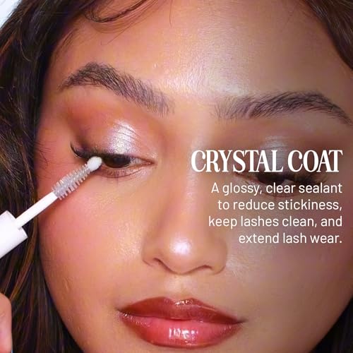 Lilac St. - Lilac Lash Crystal Coat - Glossly & Clear Lash Sealant - Long Lasting Lash Application - Extend Wear - Brush Applicator Tip - Waterproof - Cruelty Free, Vegan, Women Founded - 0.16 fl oz