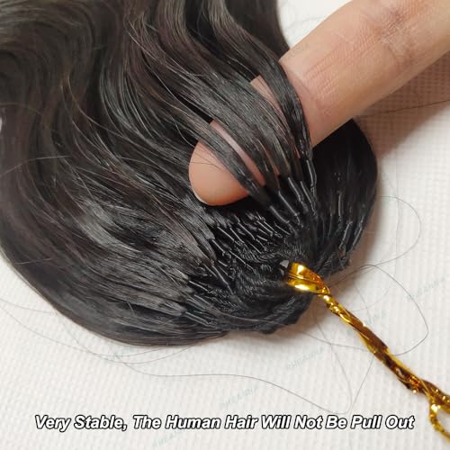 Feather Crochet Human Hair Extensions Wet and Wavy Knotless Pre-Separated Crochet Hair Extensions Human Hair With String In The Middle Braid 20inch 120g